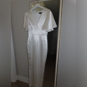 Lulus White Silk Jumpsuit